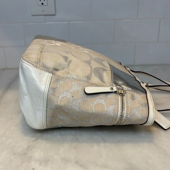 Coach Patchwork Lurex Metallic EW Gallery Tote - HTF - Picture 7 of 16